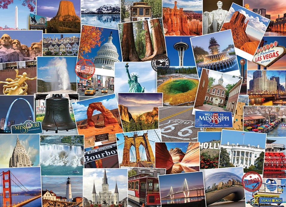 EUROGRAPHICS: Globetrotter - U.S.A: 1000 Piece Puzzle