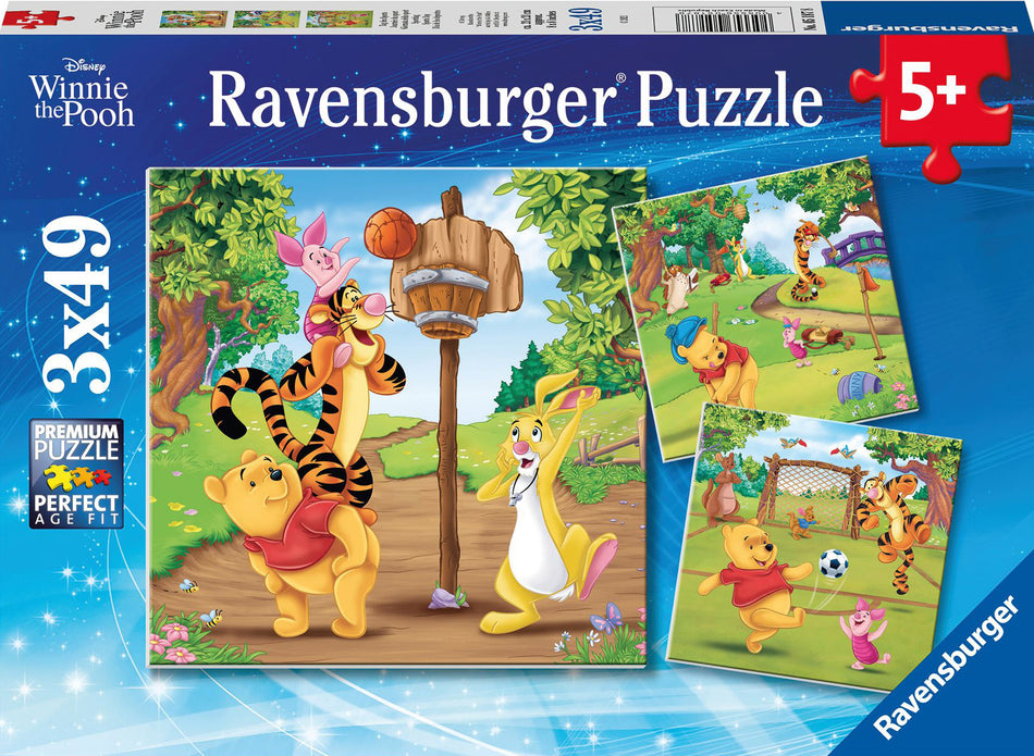 Ravensburger: Winnie the Pooh: Sports Day: 3x49 Puzzle