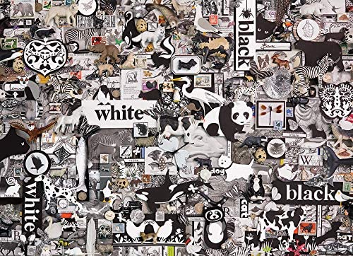 Cobble Hill: Black and White: Animals: 1000 Piece Puzzle
