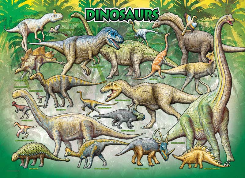 Eurographics: Dinosaurs: 100 Piece Puzzle