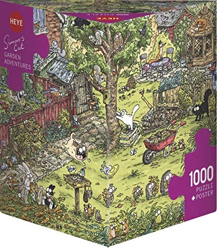 Heye: Simon's Cat Garden Adventures: Triangular 1000 Piece Puzzle