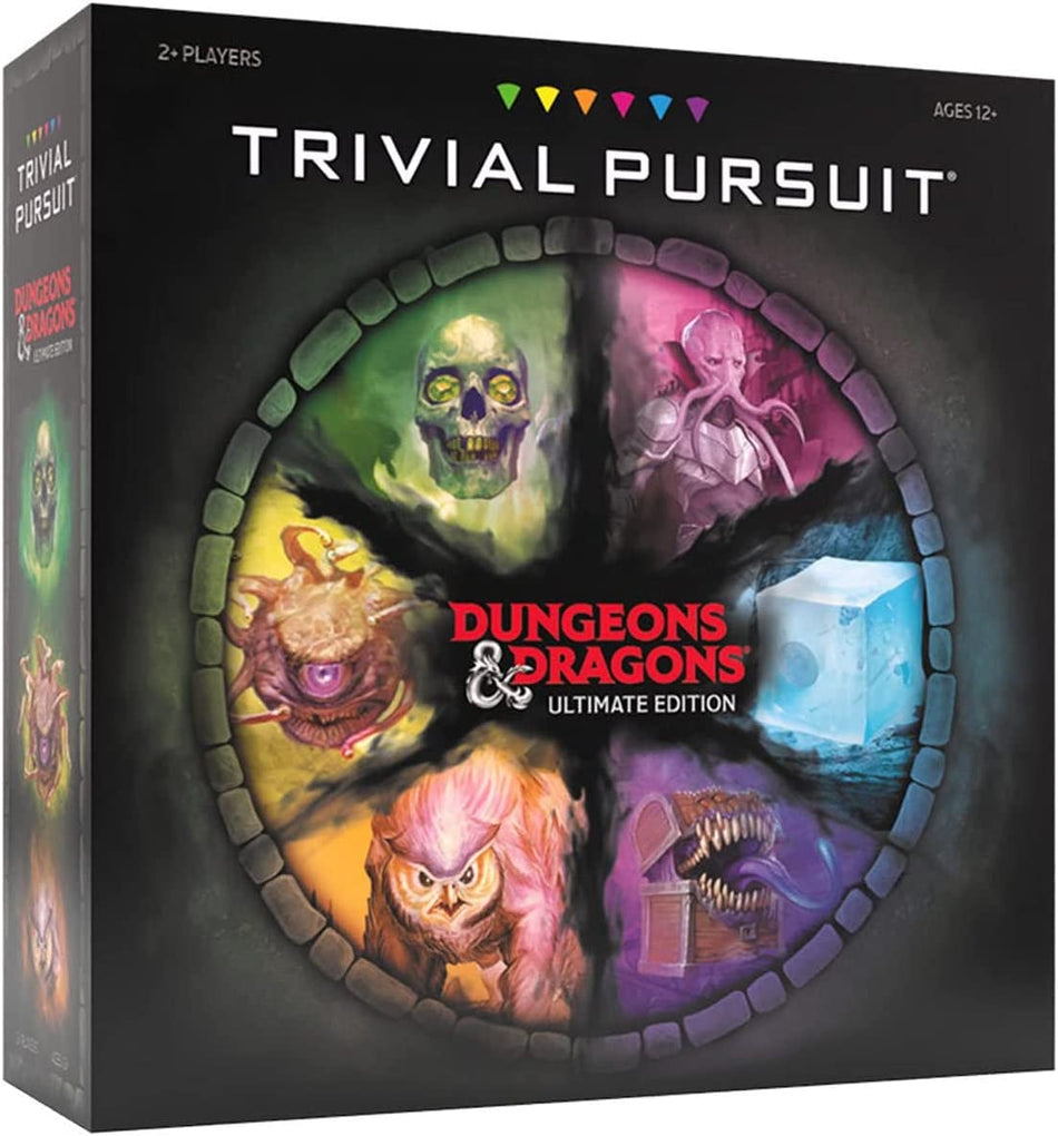TRIVIAL PURSUIT: Dungeons & Dragons Ultimate Edition | Collectible Trivia Board Game Featuring 6 Monster Movers and 1800 Questions across 6 Categories
