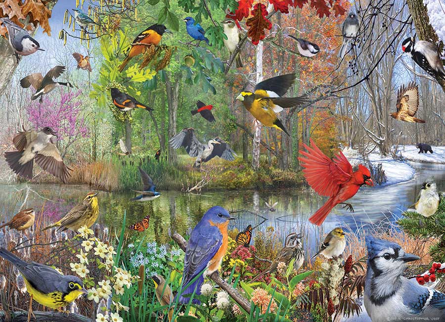 Cobble Hill: Birds Of The Season: 1000 Piece Puzzle