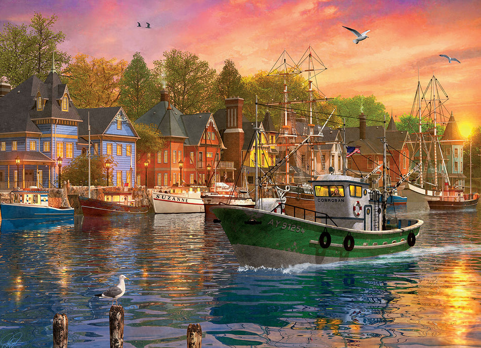 EUROGRAPHICS: Harbor Sunset: 1000 Piece Puzzle