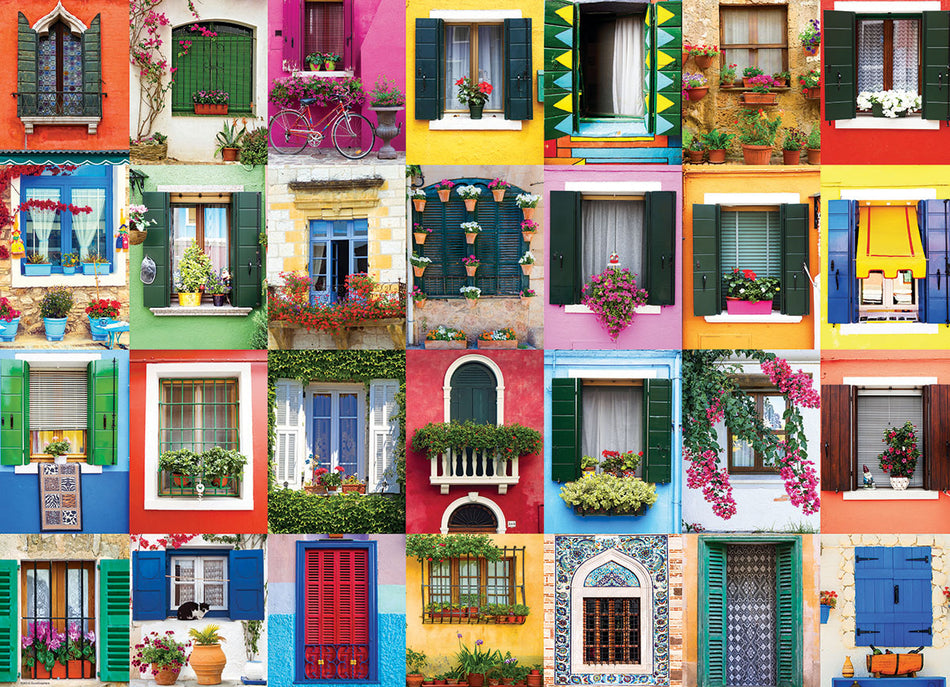 EUROGRAPHICS: Mediterranean Windows: 1000 Piece Puzzle