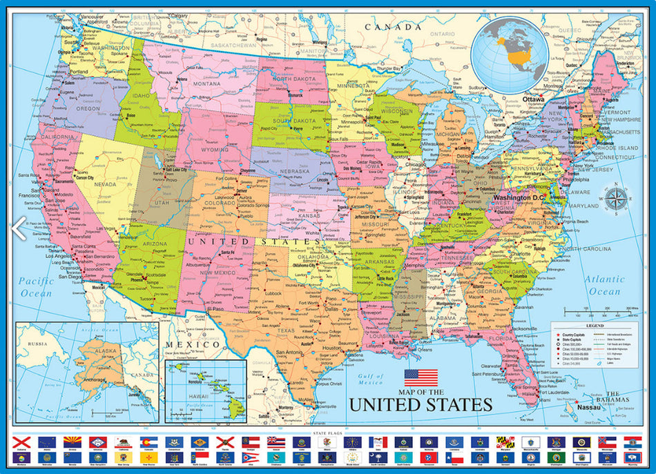 EuroGraphics: Map of The United States: 1000 Piece Puzzle