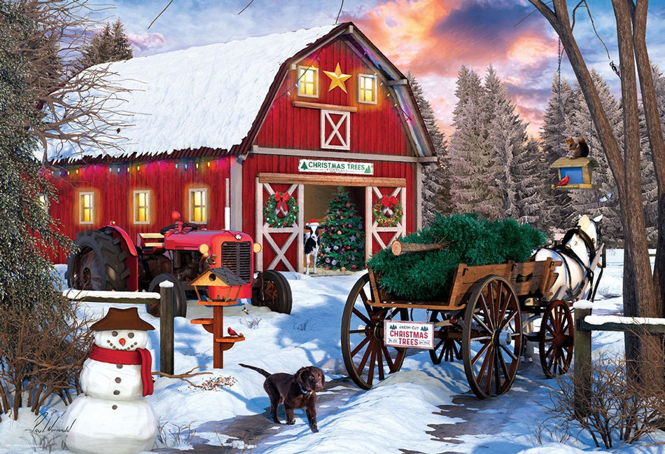 Eurographics: Christmas Barn Tin: 550 Piece Puzzle