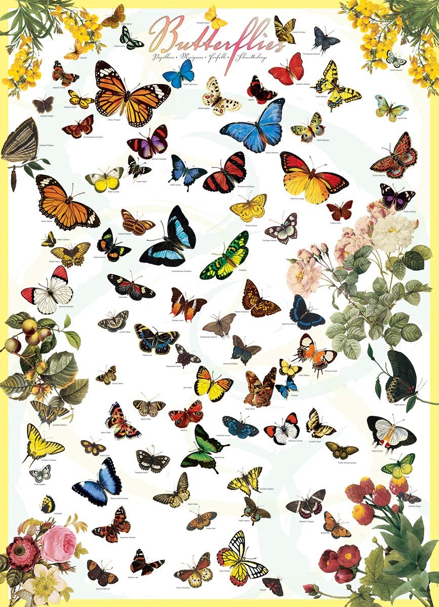 EuroGraphics: Butterflies: 1000 Piece Puzzle