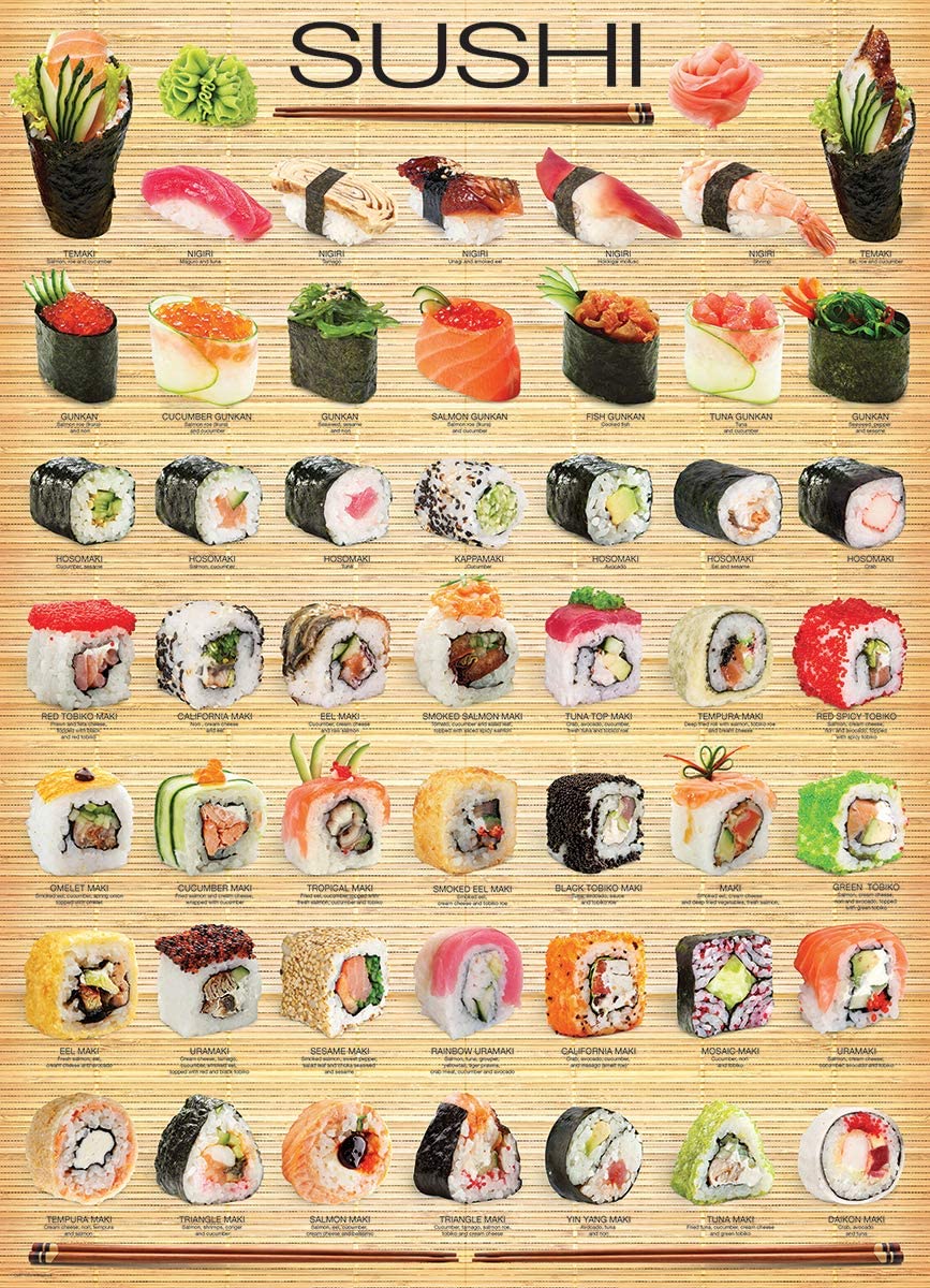 Eurographics: Sushi: 1000 Piece Puzzle