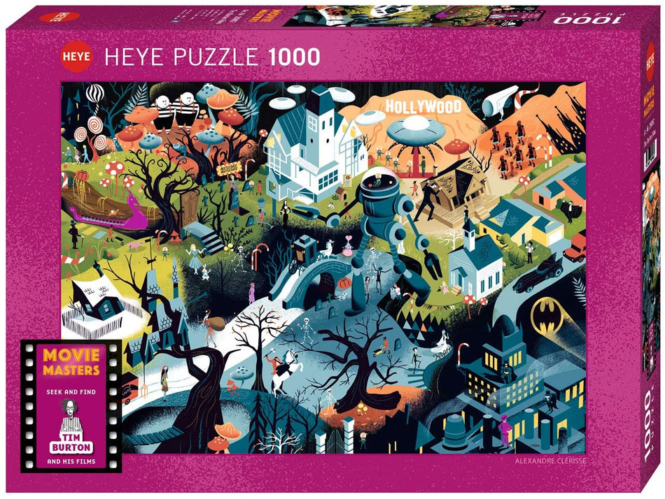 Heye: Seek and Find: Tim Burton Films: 1000 Piece Puzzle