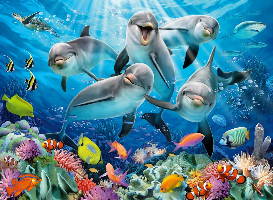Ravensburger: Dolphins in the Coral Reef: 500 Piece Puzzle