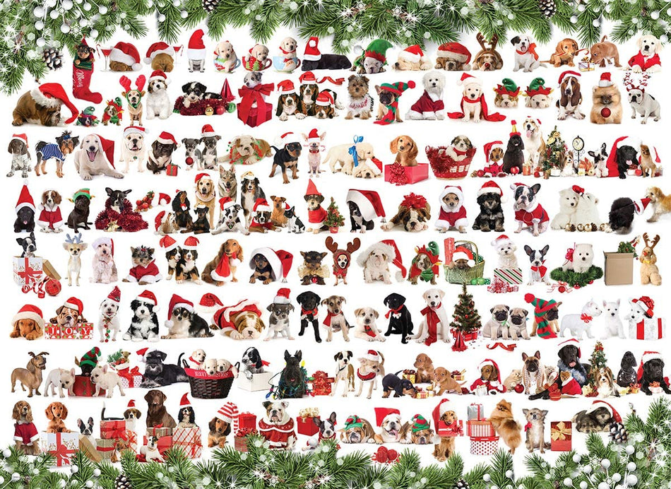 EuroGraphics: Christmas Puppies: 1000 Piece Puzzle