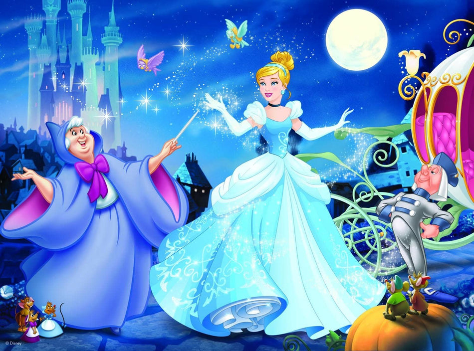 Ravensburger: Adorable Cinderella: 100 XXL Piece Glitter Puzzle