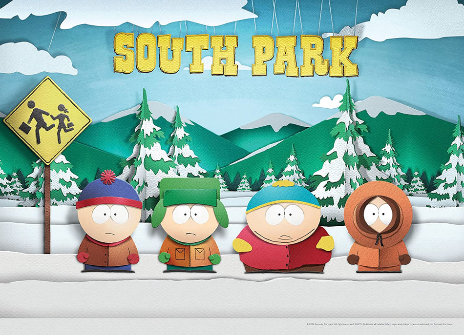 USAOPOLY: South Park "Paper Bus Stop": 1000 Piece Puzzle