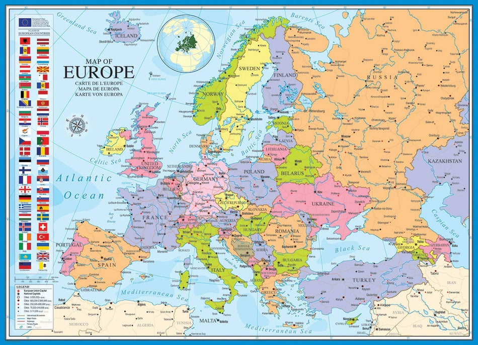 EuroGraphics: Map of Europe: 1000 Piece Puzzle