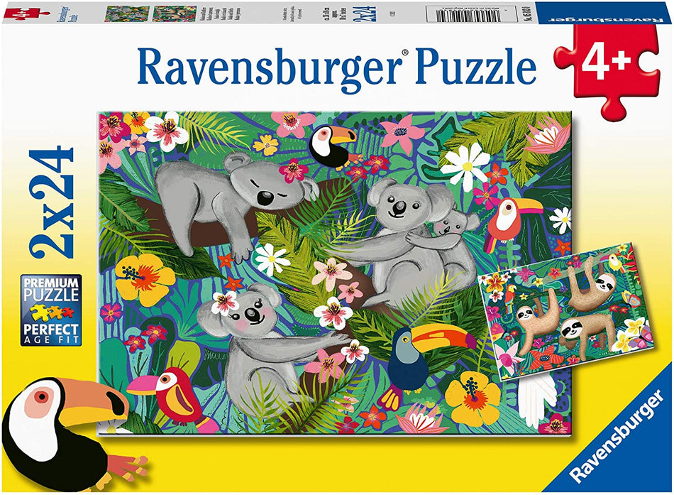 Ravensburger: Koalas and Sloths: 2x24 Piece Puzzle