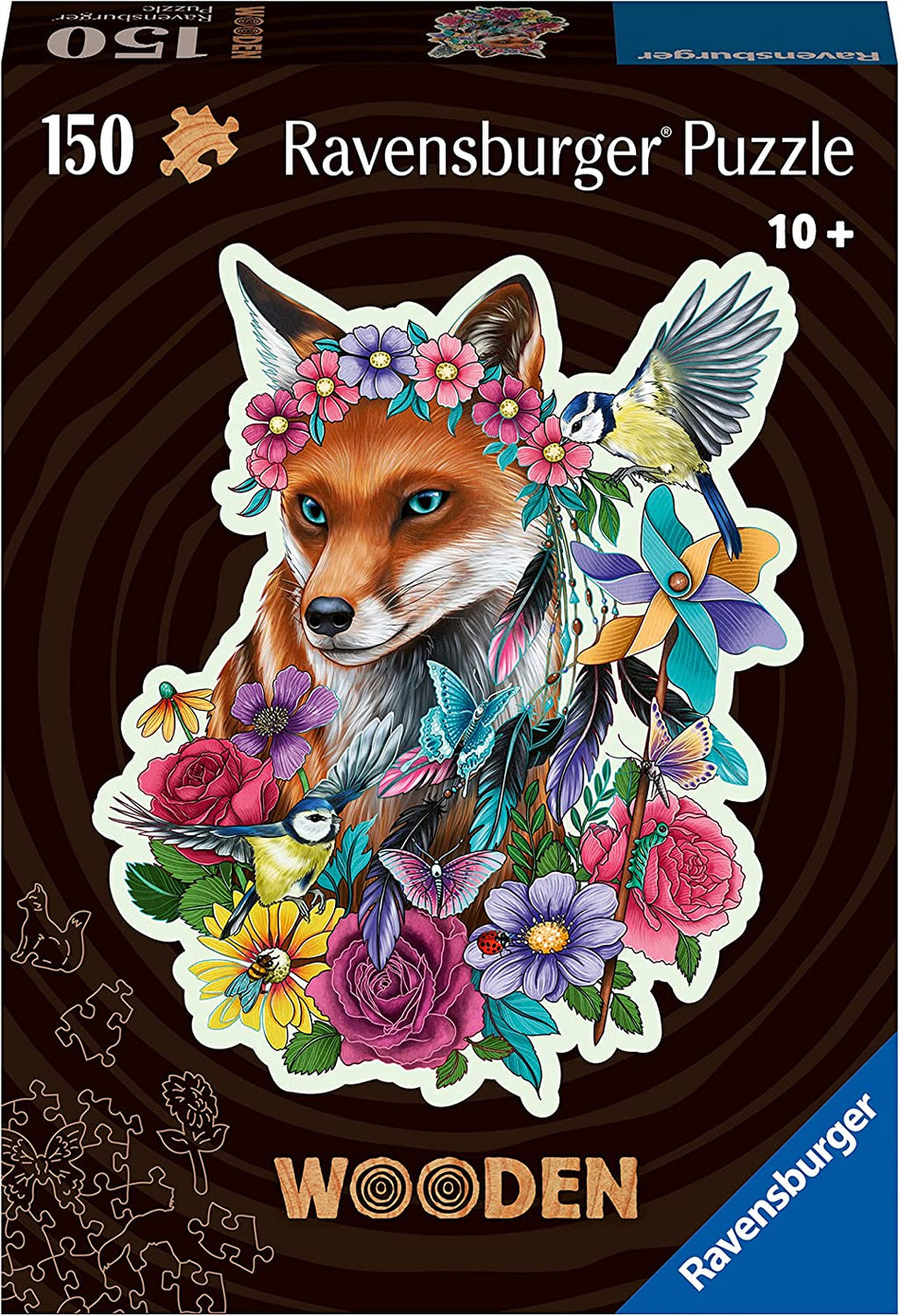 Ravensburger: Colorful Fox: 150 Piece Wooden Puzzle