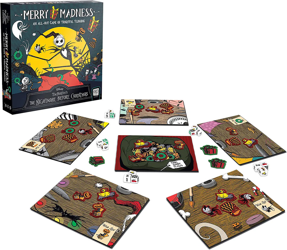 USAopoly  merry madness nightmare before christmas board game packaging image