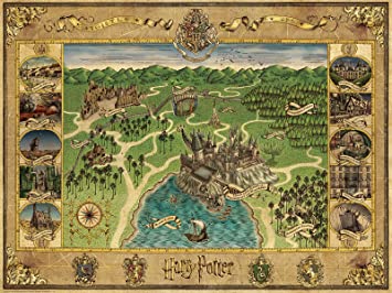 Ravensburger: Hogwarts Map: 1500 Piece Puzzle