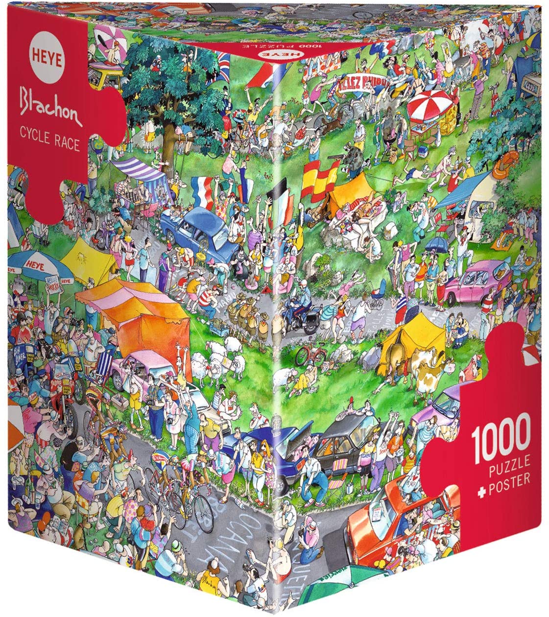 Heye Triangular Cycle Race puzzle box