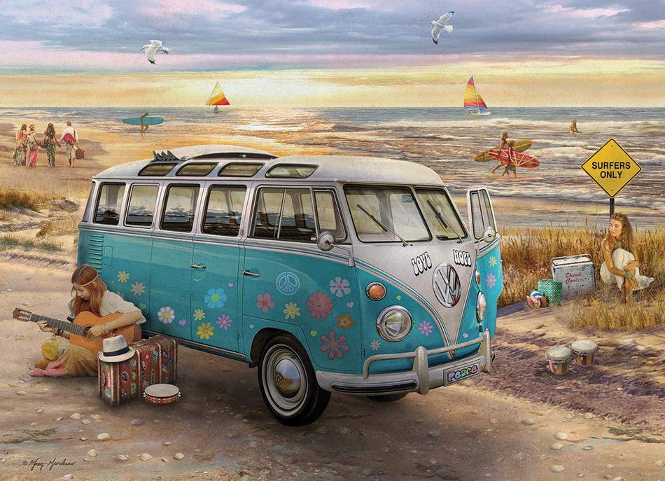 EuroGraphics: VW Bus  "Love and Hope": 1000 Piece Puzzle