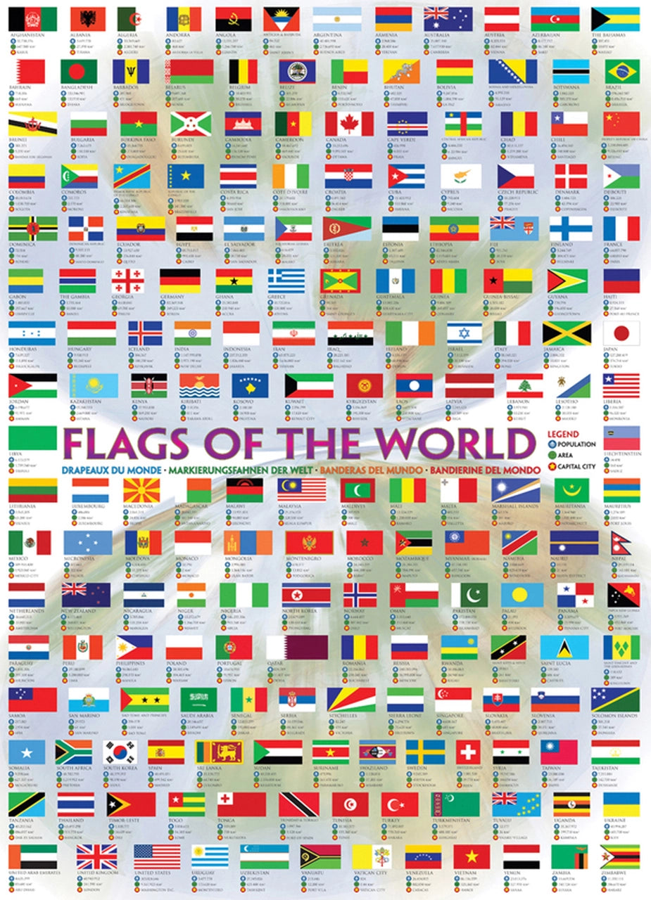 EuroGraphics: Flags of the World: 1000 Piece Puzzle