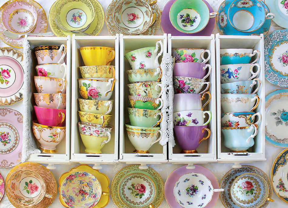 EuroGraphics: Colorful Tea Cups: 1000 Piece Puzzle