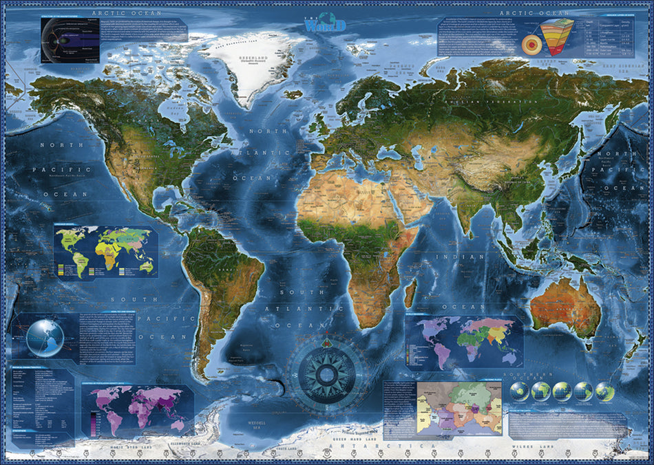 Heye: Satellite Map: 2000 Piece Puzzle