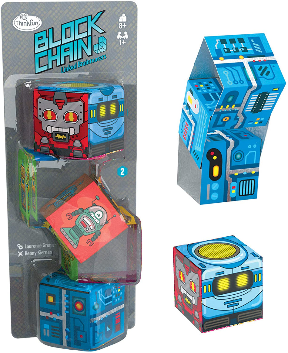 ThinkFun: Block Chain: Robots: Brainteaser