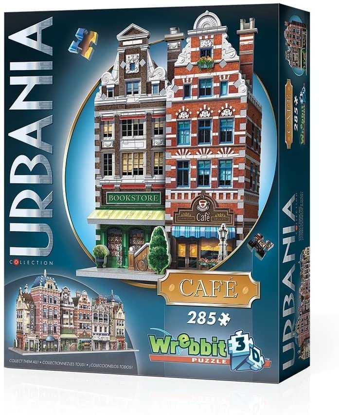 WREBBIT: Urbania Collection Café: 3D Puzzle 285 Pieces