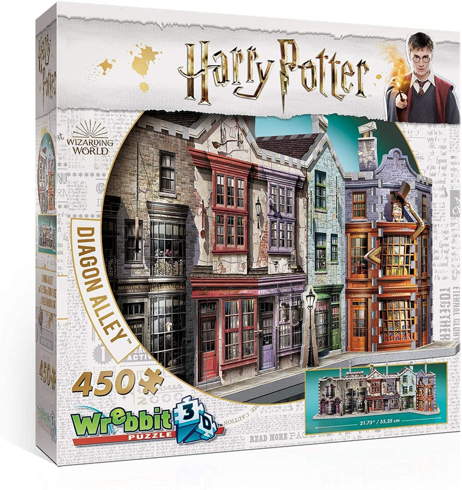 WREBBIT: Diagon Alley: 3D 450 Piece Puzzle
