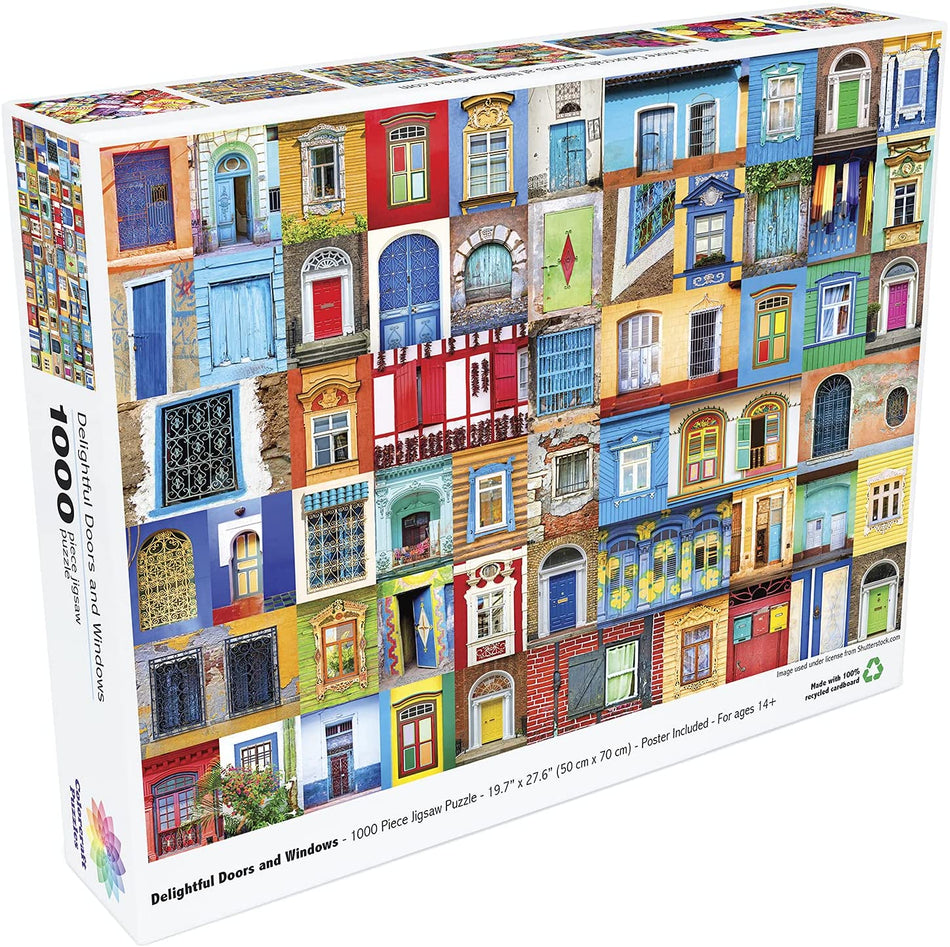 Colorcraft: Delightful Doors and Windows: 1000 Piece Puzzle