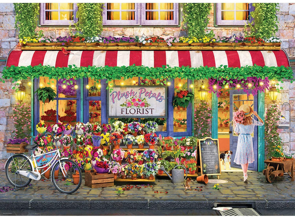 EuroGraphics: Plush Petals Florist: 1000 Piece Puzzle