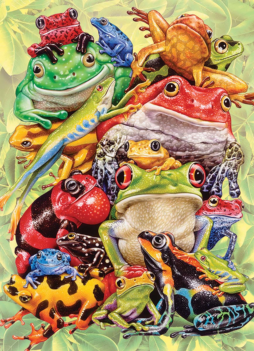 Cobble Hill: Frog Pile: 350 Piece Puzzle
