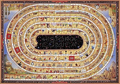 A 4000-piece jigsaw puzzle from Heye depicting a historical narrative scene, with the words 'HISTORIA COMICA'