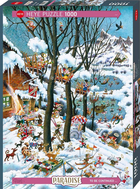 heye paradise in winter 1000-piece jigsaw puzzle box