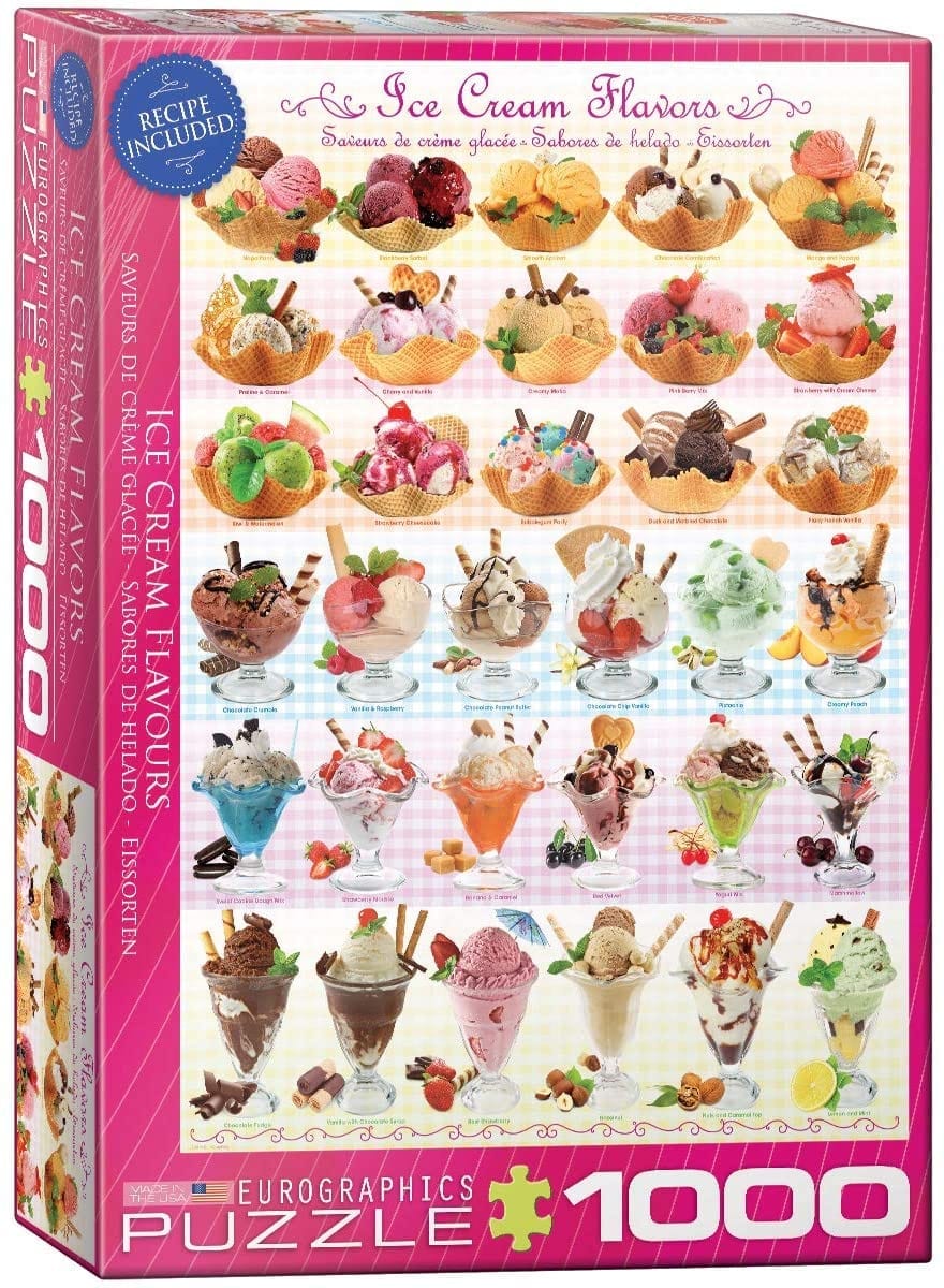 EuroGraphics: Ice Cream Flavours:  1000-Piece Puzzle