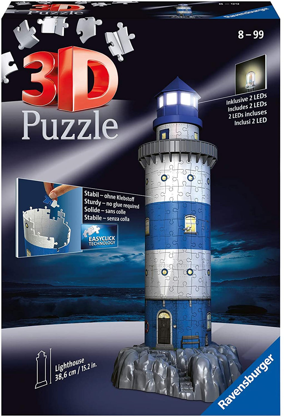 Ravensburger: Lighthouse Night Edition: 216 Piece 3D Puzzle
