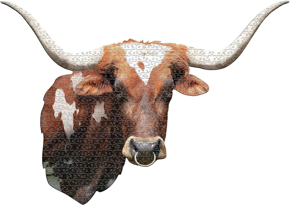Madd Capp Puzzles: I AM Longhorn: 550 Piece Animal Puzzle