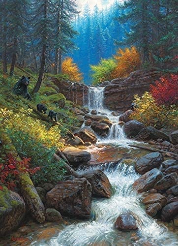 Cobble Hill: Mountain Cascade: 1000 Piece Puzzle