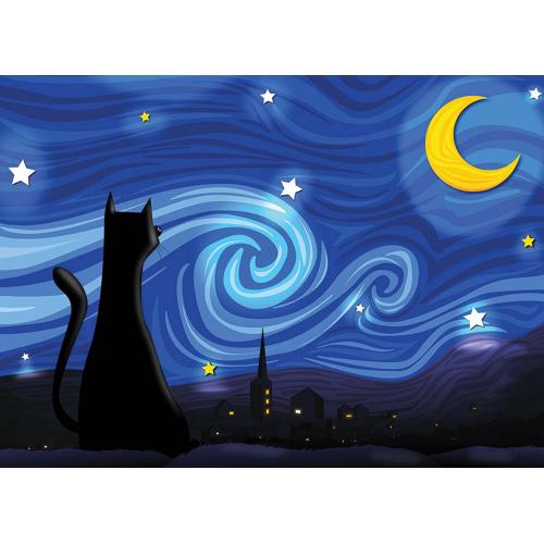 Cobble Hill: Mrowwy Night: 500 Piece Puzzle
