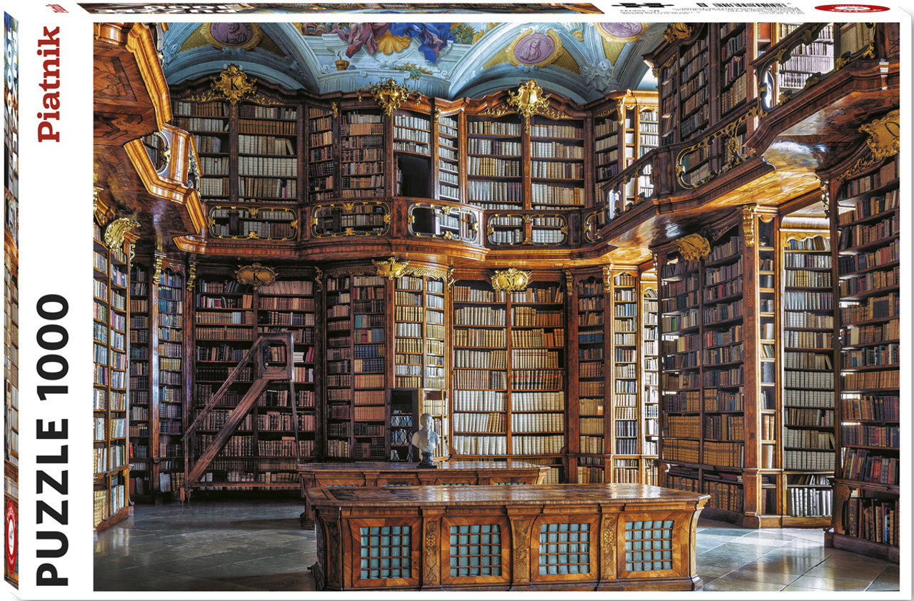 piatnik monastery st. florian library 1000-piece jigsaw puzzle box