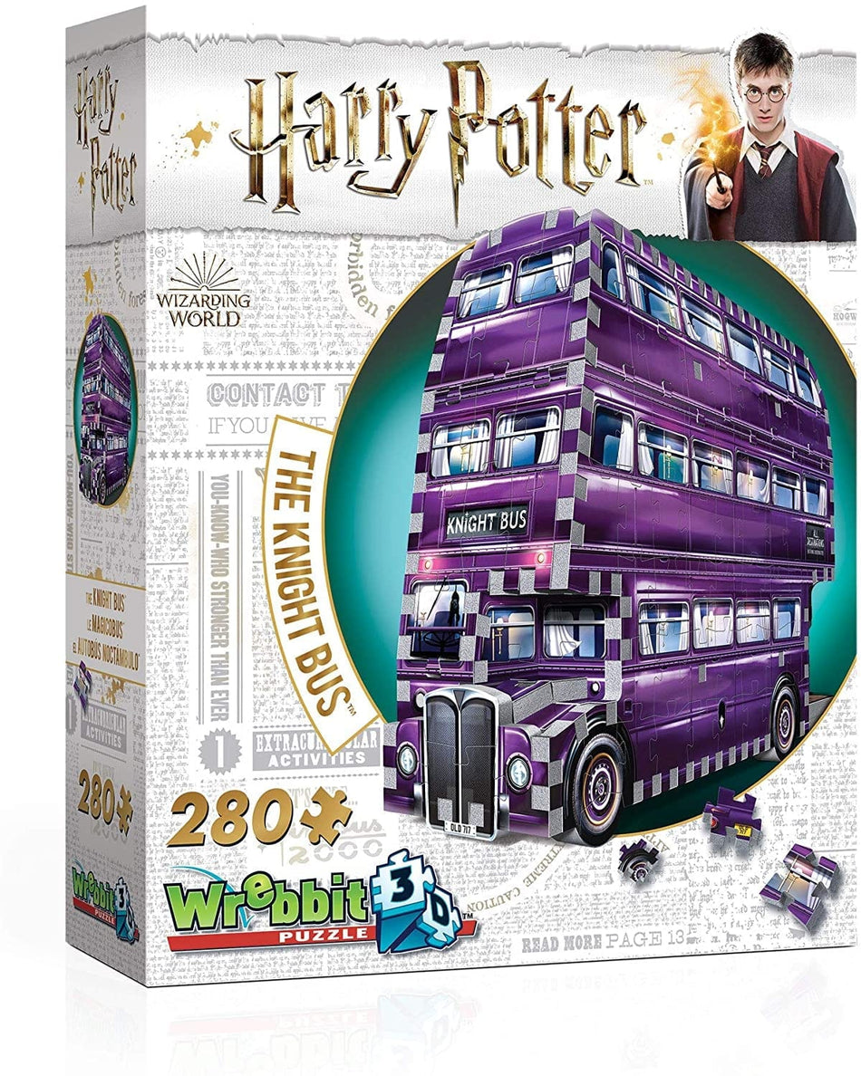 WREBBIT: Harry Potter: The Knight Bus: 280 Piece 3D Puzzle