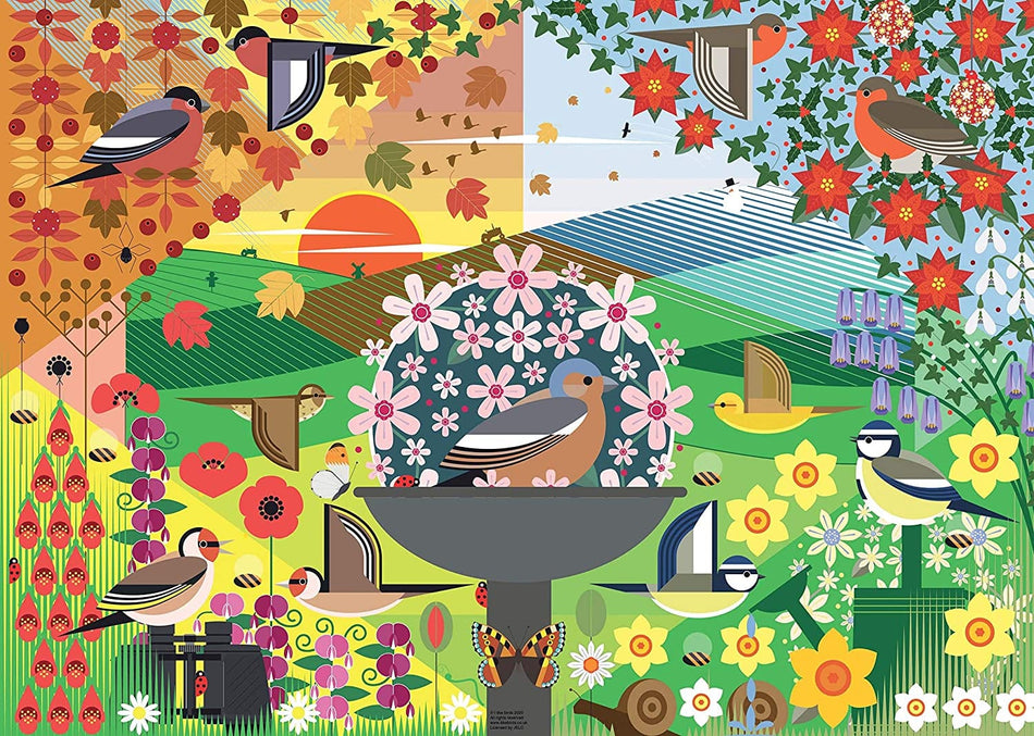 1000 Piece Jigsaw Puzzle - Birdie Seasons: I Like Birds | Ravensburger