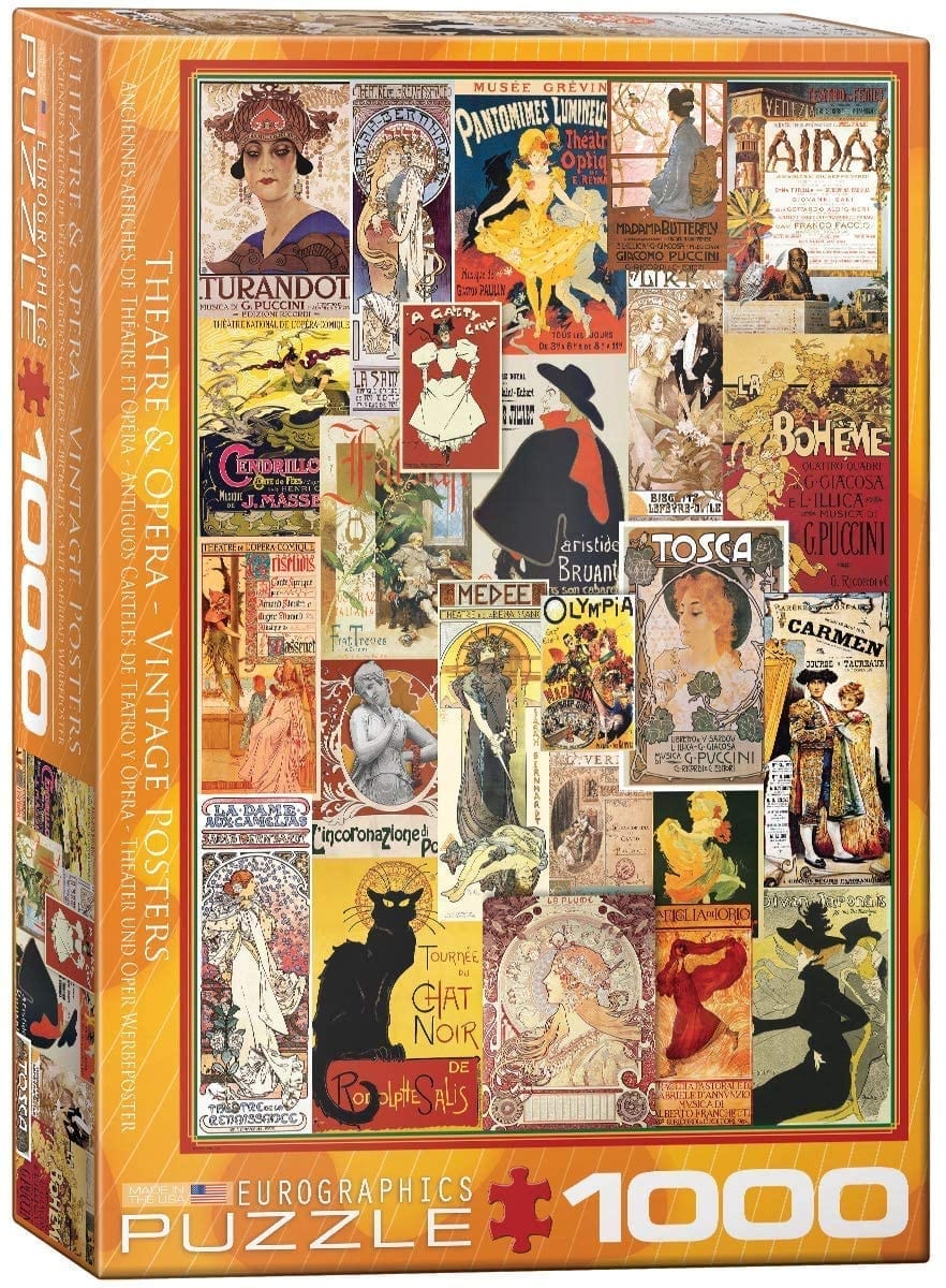 EUROGRAPHICS: Opera & Theater Vintage Collage: 1000 Piece Puzzle