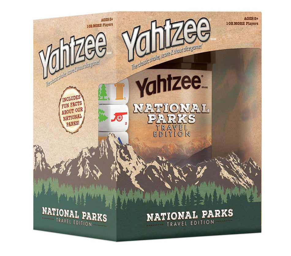 USAOPOLY: YAHTZEE National Parks Travel Edition | Classic Yahtzee Dice Game with a National Parks Theme
